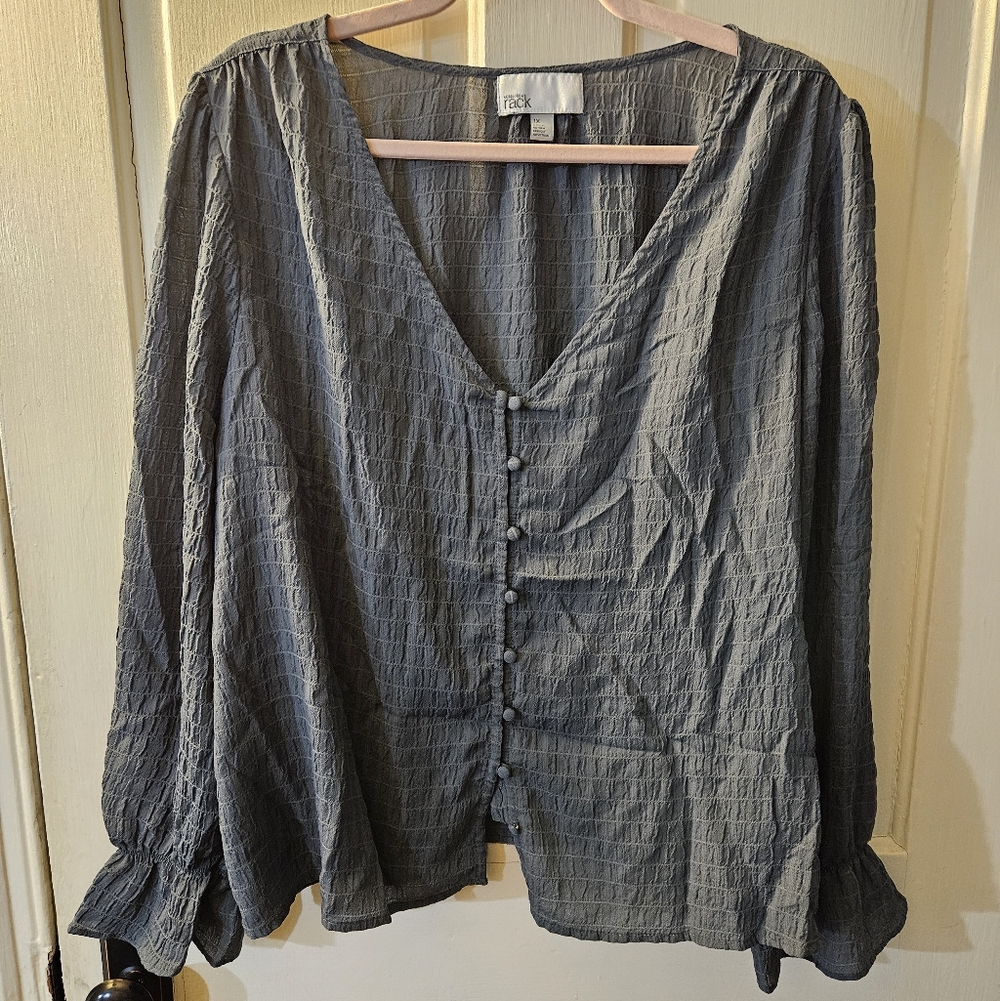 Nordstrom Charcoal Button-Up Shirt